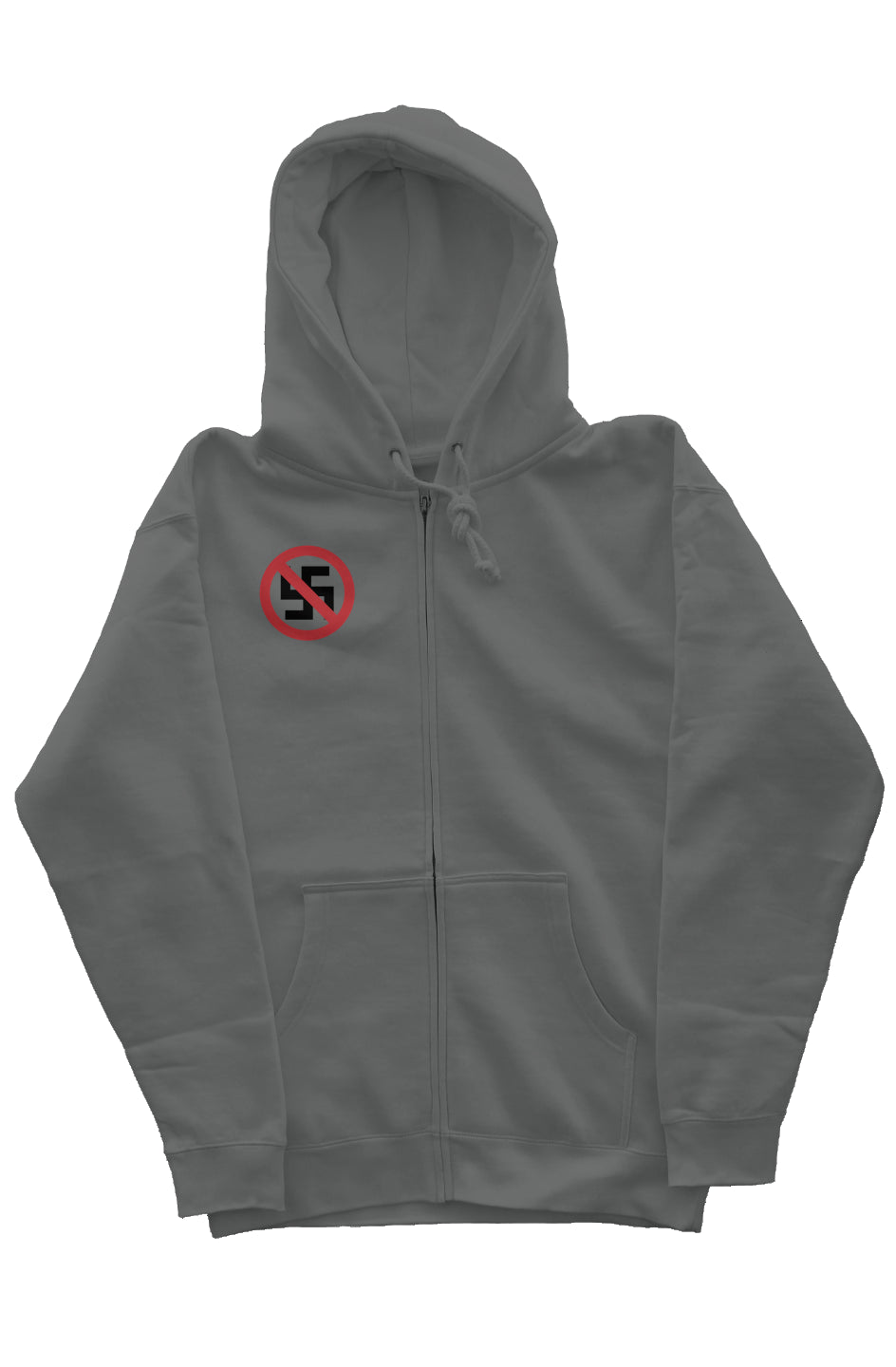 "NO NAZIS" zip up