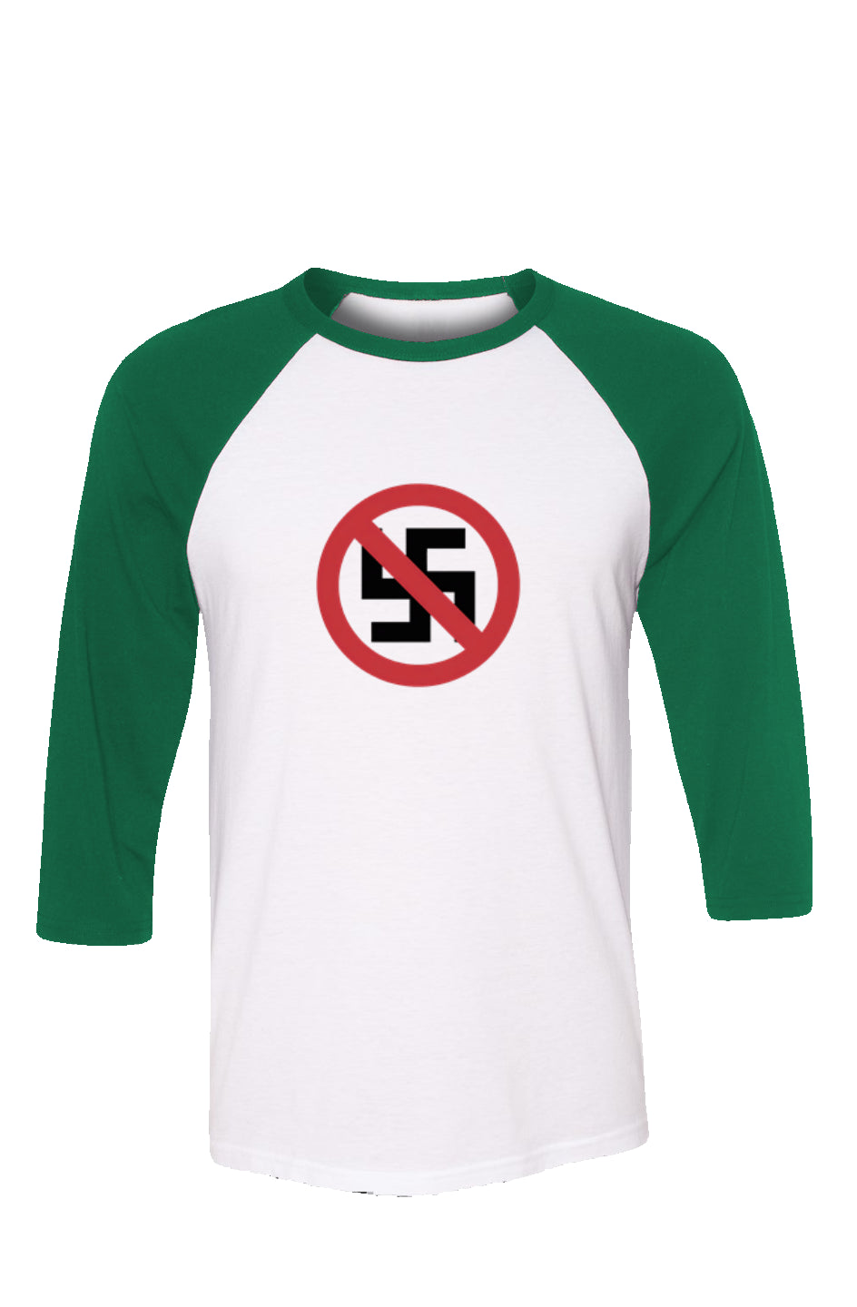 "NO NAZIS" Baseball Tee