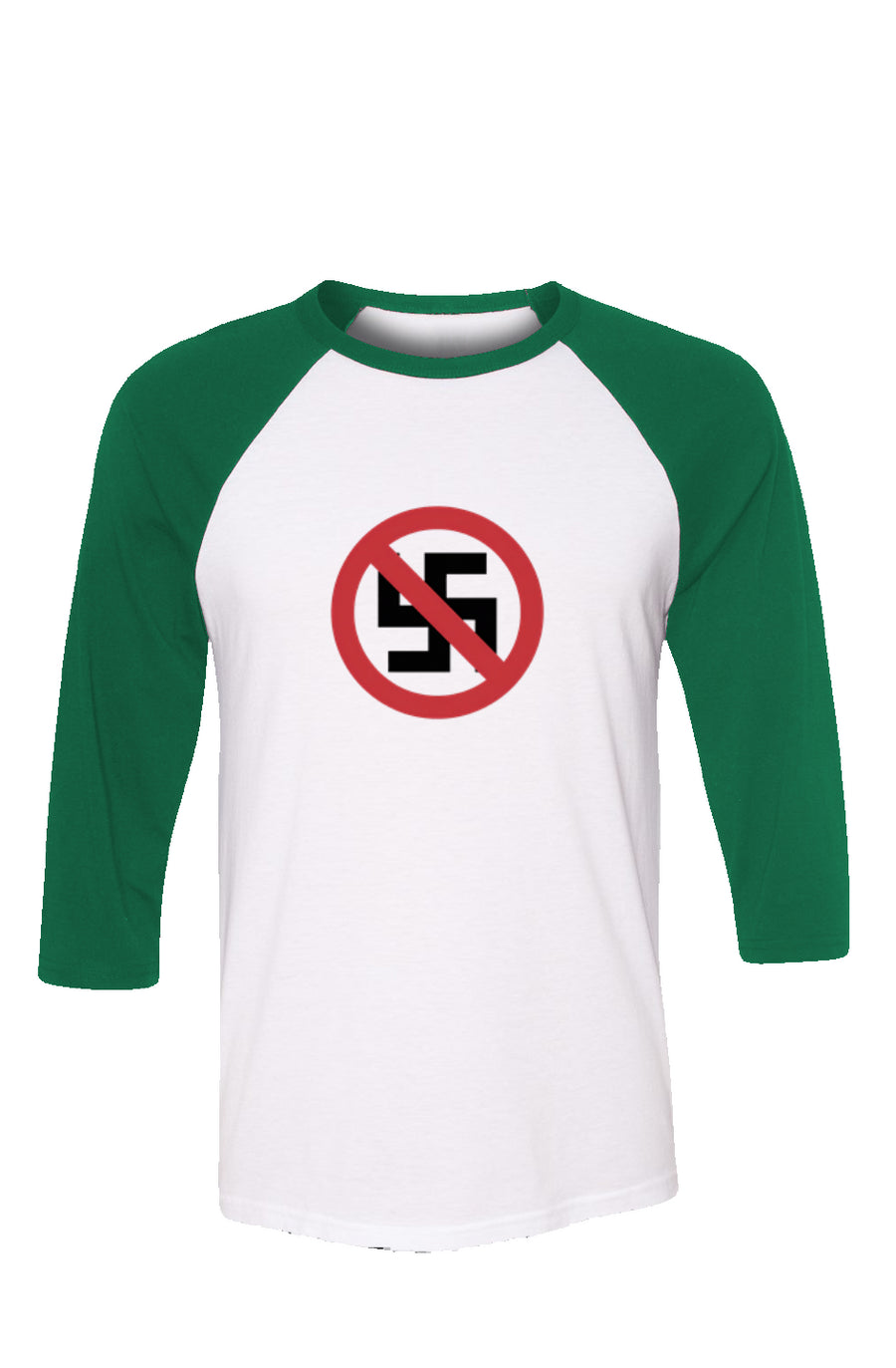 "NO NAZIS" Baseball Tee