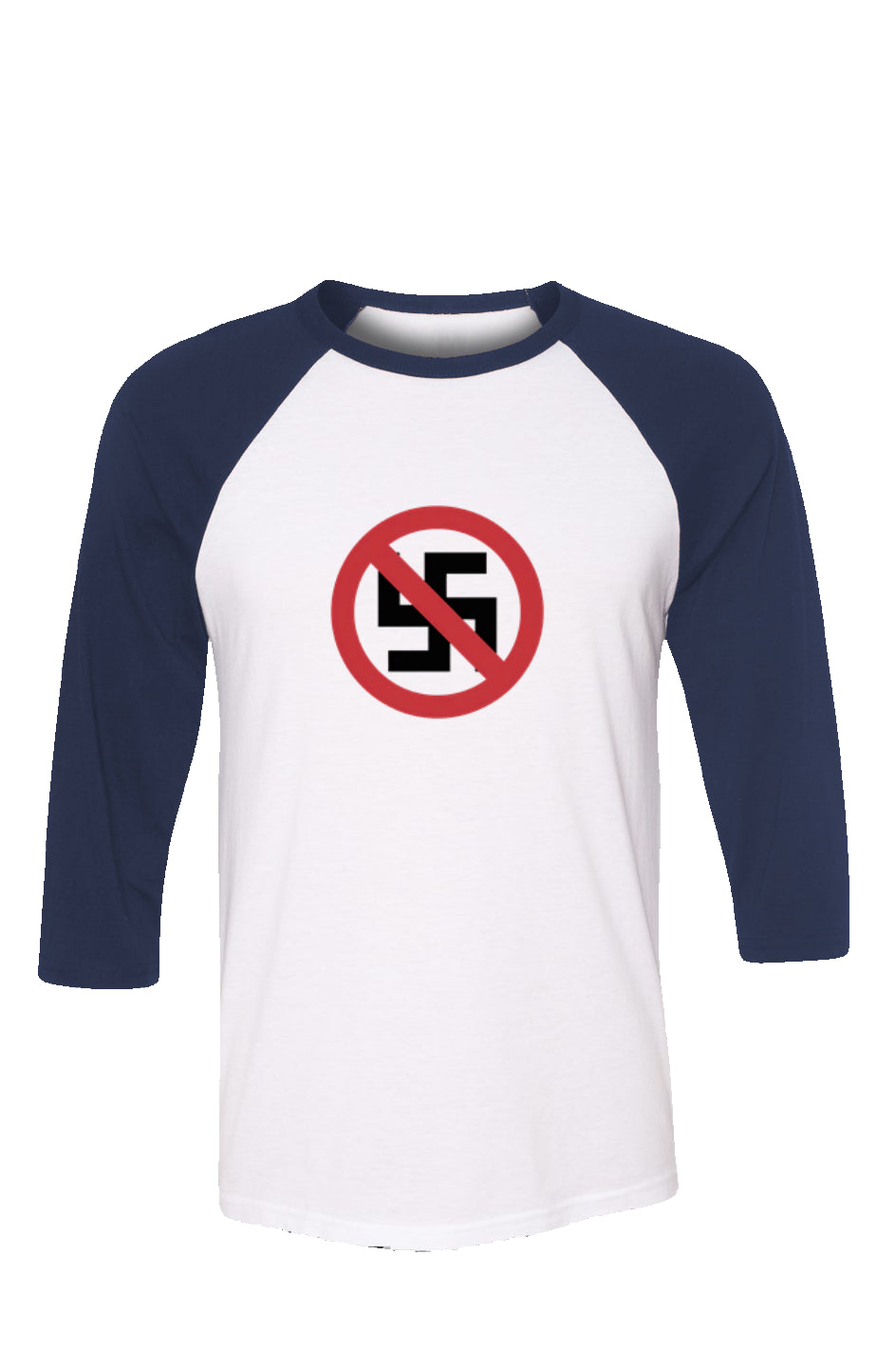 "NO NAZIS" Baseball Tee