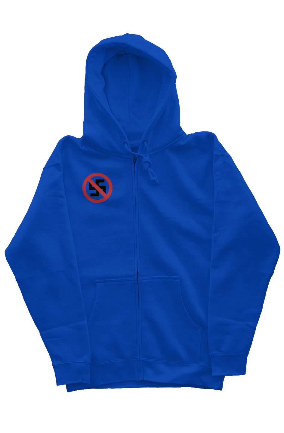 "NO NAZIS" zip up